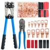 Socpuro Cable Lug Crimping Tool with 110pcs Copper Wire Lugs