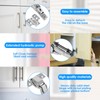 4 Pack 175 Degree Frameless Cabinet Doors Hinges, Frameless Full