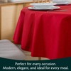 Outdoor Tablecloth Washable Round Diameter 160 cm Red Garden Tablecloth