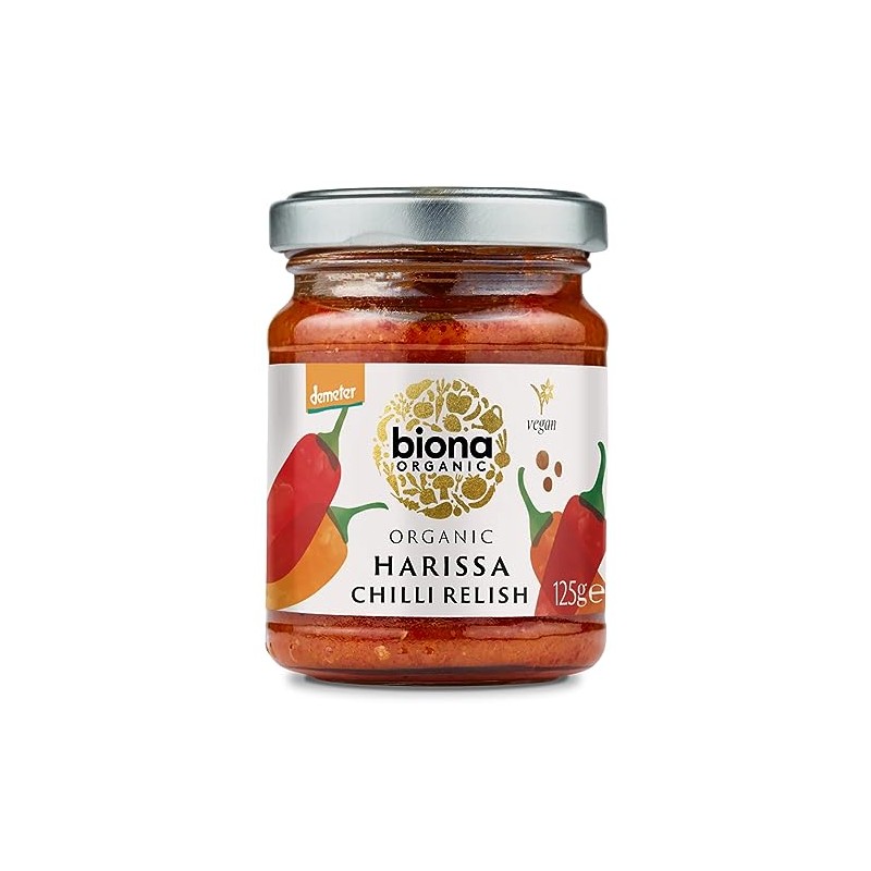 Biona Organic Harissa Chilli Relish 125g