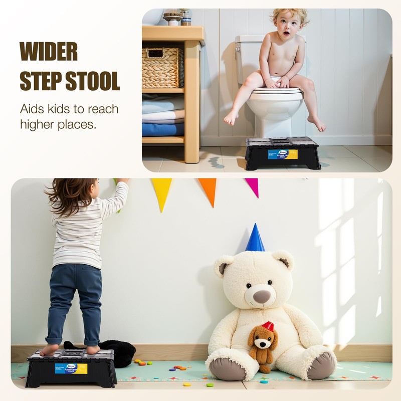 Korpai 5" Folding Step Stool for Adults and Kids 15-Inch