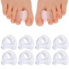 4 Paar Zehentrenner, Gel-Zehenspreizer, Zehentrenner Zehenspreizer kleiner Zeh, Zehenstrecker, Toe