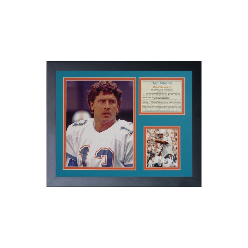Legends Never Die "Dan Marino Portrait Framed Photo Collage, 11
