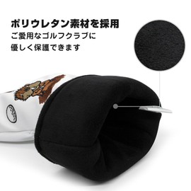 Golf Club Headcover Kawaii Prairie Dog Overflow Leather Driver Fairway Wood Utility Hybrid Wood Cover Headcover with Number Tag (for DR)