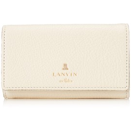 Lanvin on Blue Melanie Key Case with Key Ring, white