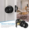 Coolty Privacy Door Knobs Keyless Lock Set Round Door Handle