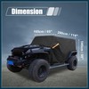 TUCKBOLD SUV Car Cover Cab Cover for Jeep Wrangler JK
