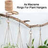 50 PCS Unfinished Wooden Rings for Crafts - Hanging Basket