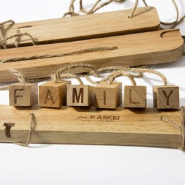 Love-KANKEI Wall Hanging Picture Photo Frames 26 by 29 Inch with 30 Wooden Clips - Wire Artworks Prints Cards Holder Organizer Collage Multi Picture Photo Display FAMILY Frame