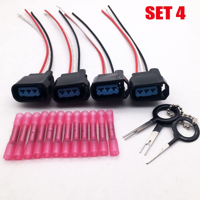 Aokus CONJUNTO 4 Conector de Bobina de Encendido Enchufe coletas
