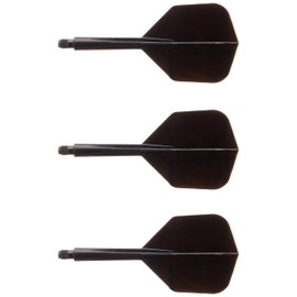 Condor Darts, Medium 27.5 cm Condor Axis Shape, Set of 3 Flights and 3 Shafts, Dark Noir, Adult