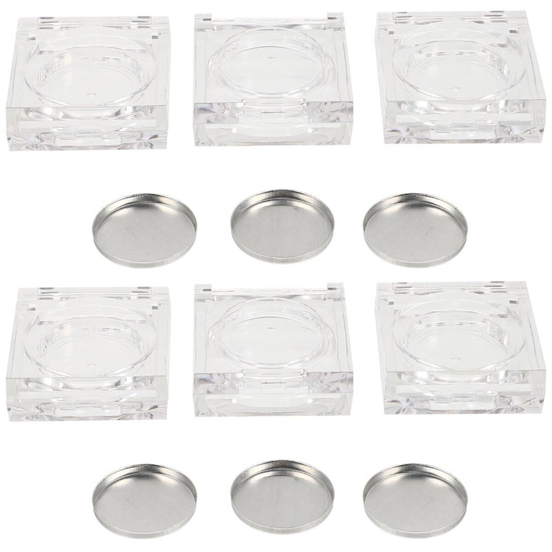 LALAFINA Eyeshadow Case, Empty 6 Pieces, Eyeshadow Palette, Case, Makeup