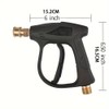 RJProducts 4350PSI Pressure Washer Gun with Nozzle Tips, Karcher Connector,