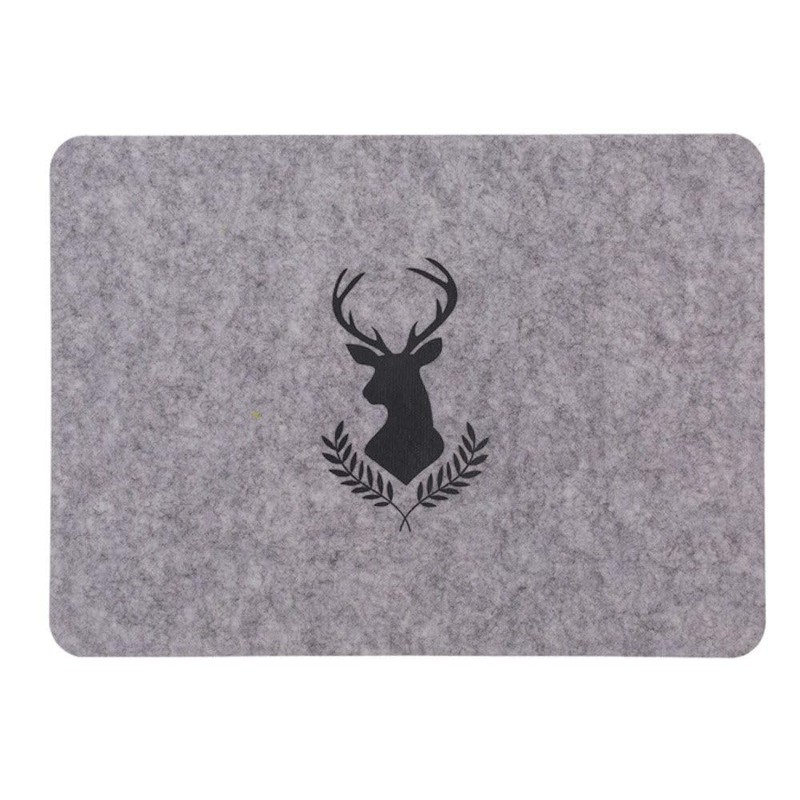 Stag Felt Place Mat Set, 44 x 32 cm, Set