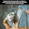 1 Fan Blade Shower, 1 Replacement Filter, Propeller Shower, Charged