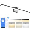 Ralbay 24in Dimmable Black Vanity Light with Remote Control Color