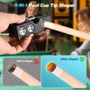 Darivefish 11-in-1 Pool Cue Tips Shaper, Pool Cue Tips Replacement