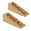 Hodor Door Stopper Natural Beech Wood Anti Slip Rubber Wedge