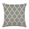CLVEDU 4Pack Throw Pillow Covers 18x18 in Linen Fabric Cushion