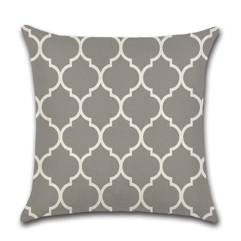 CLVEDU 4Pack Throw Pillow Covers 18x18 in Linen Fabric Cushion