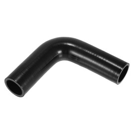 X AUTOHAUX 1 Pcs 38mm 1.50" ID 150mm 5.91" Length 90 Degrees Black Car Silicone Hose Coolant Hose Universal