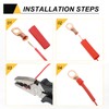MECCANIXITY 10pcs 1/0 M6 AWG Battery Lugs Ring Terminals, 1/4"