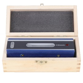 kimllier 6" (150mm) Accuracy Level, Accuracy 0.02mm/m Strip Level with Wooden Box Used to Test the Flatness and Horizontal Position of Equipment