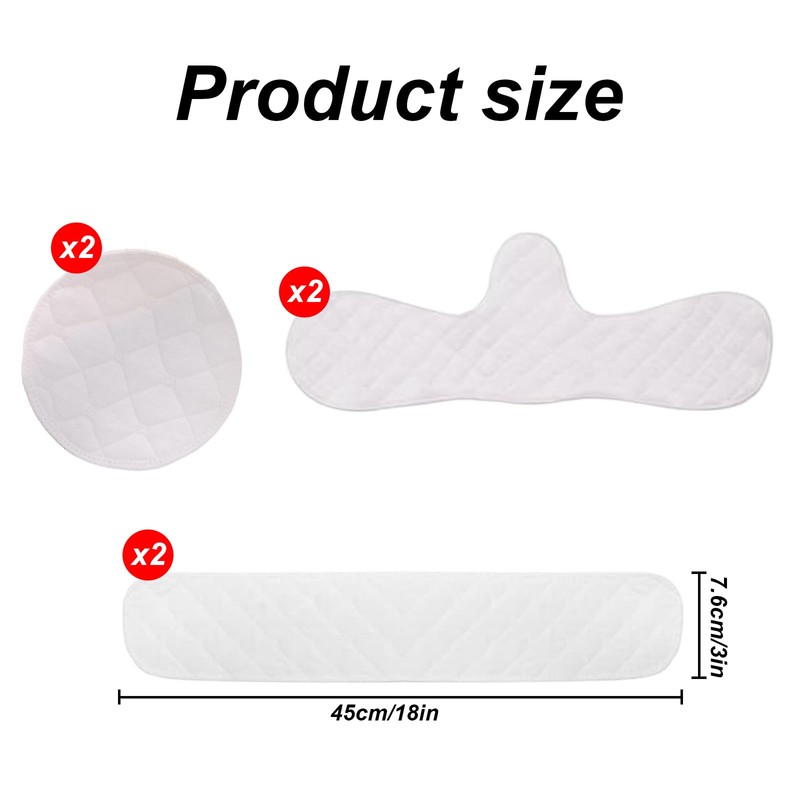 Ximinwzm 6 Pcs Under Bra Sweat Liners, Reusable Breast Pads,
