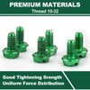 Tandefio 100 Pcs Ground Screws for Electrical Box, 10-32 x