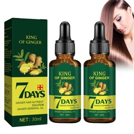 Dyceittdia 2pcs Ingwer Haarwachstumsöl, Ingwer Haarwachstum Ätherisches Öl, Ingwer Haarkur Öl, Lösung für Haarwachstum, Haarstärkende Haarpflege, 2pcs*30ml, hair3