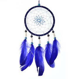Dream Catcher for Good Dreams with Beads and Real Feathers, Diameter 9 cm, 11 cm, 14 cm, 16 cm, 17 cm and 28 cm.