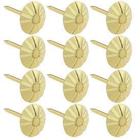 The Lord of the Tools 100pcs Antique Decorative Nails Furniture Sofa Upholstery Nails Retro Decoration Metal Scriber Pins 11x16mm Gold
