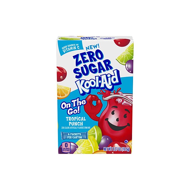 Kool-Aid Sugar-Free Tropical Punch On-The-Go Powdered Drink Mix 6 Count