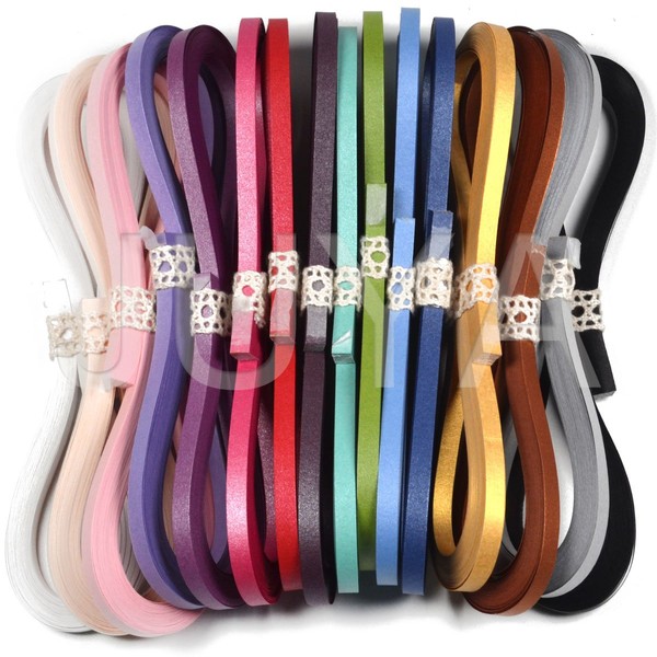 JUYA Juego de bolas de papel metálico de 2/3/5/7/10 mm