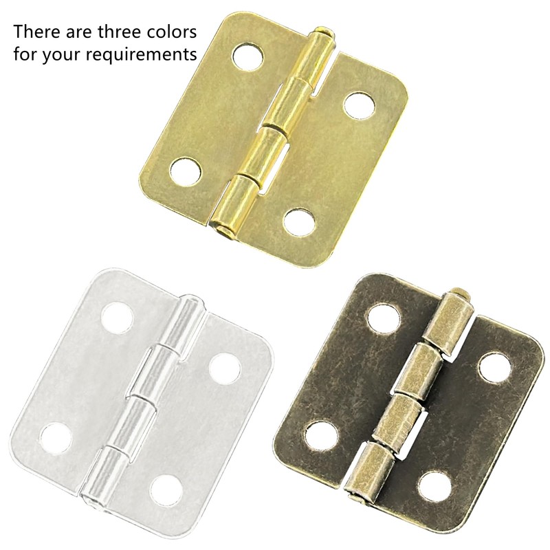 60 PCS Small Mini Hinges for Jewelry Boxes and Storage