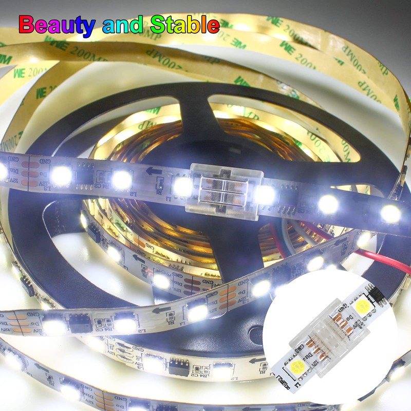 20 pcs 3 Pin 8mm LED Light Strip Connectors Solderless
