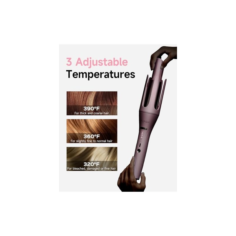 3-in-1 Automatic Curling Iron with 3 Barrel Sizes