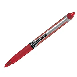 Pilot V5 RT liquid ink retractable rollerball pen with 0.3mm line width and red ink, BOX of 12