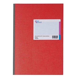 König & Ebhardt 8614271 Business (Glossy Card A4 210 x 297 Large Squared 48 Pages – Red