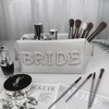 TRIXES Bride Vegan Leather Makeup Bag - Cosmetic Bag Cosmetic