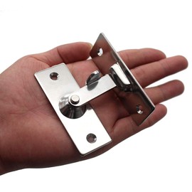 dingchi Large 90 Degree Right Angle Door Lock Buckle Security Door Lock, Stainless Steel Door and Window Lock bar Bolt barn Sliding Door Lock Sliding Latch