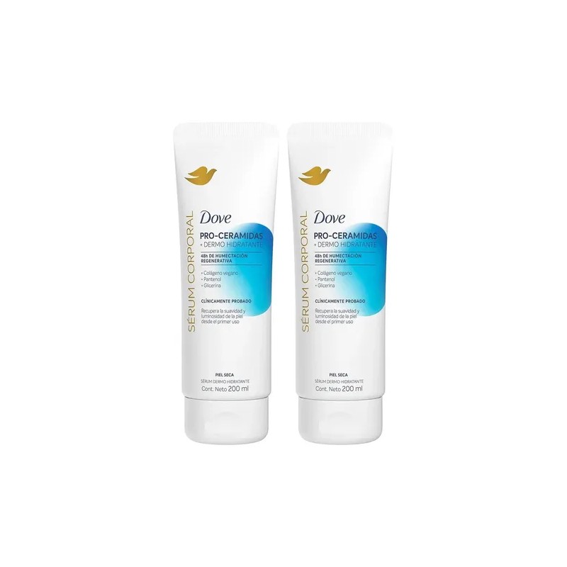 2 Sérum Corporal Dove Pro-ceramidas Dermo Hidratante 200ml