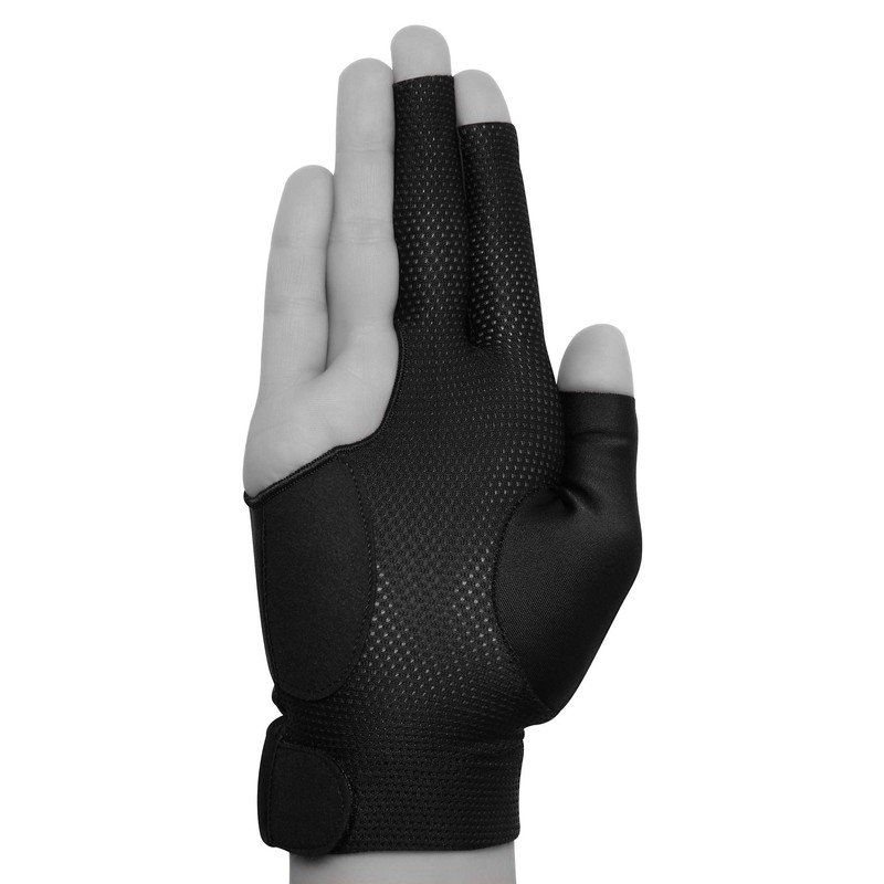 KAMUI Billiard Glove - Quickdry - for Right Hand (Black,