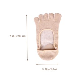 Beavorty Toe Gel Moisturizing Spa Socks for Men Women Hydrating Foot Treatment Soft Apricot for Dry Feet Calluses and Heels