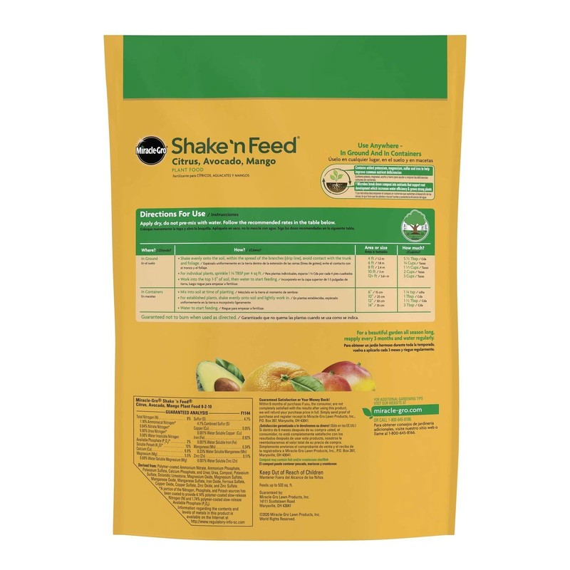 Miracle-Gro Shake 'n Feed Citrus, Avocado and Mango Plant Food
