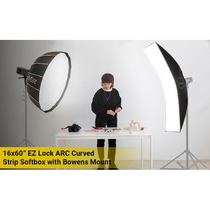Glow EZ Lock 16x60 ARC Curved Strip Light Softbox Bowens
