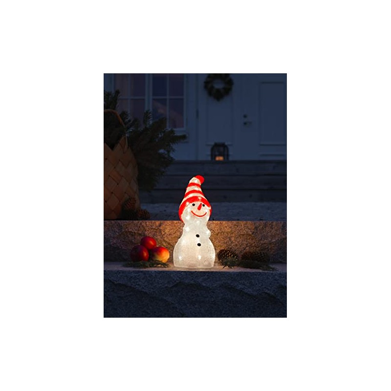 Konstsmide LED Acrylic Snowman, 32 Warm White Diodes, 24 V,