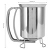 NDNCZDHC 1L Stainless Steel Pancake Batter Dispenser, Handheld Pancake Pourer