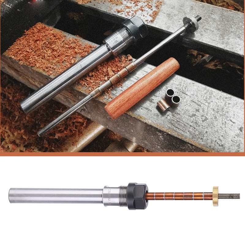 Woodworking Pen Turning Mandrel Lathe Parts Mechanical Accessory ToolStraight Shank