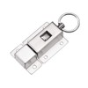 sourcing map Door Barrel Bolt, Stainless Steel Ring-Pull Spring Loaded